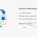 Giao diện thiết lập ứng dụng Microsoft Phone Link trên Windows hiển thị mã QR để ghép nối điện thoại.