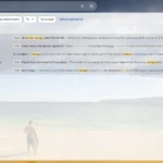 Giao diện tìm kiếm cơ bản của Gmail hiển thị kết quả cho cụm từ 'thiết kế nội thất', minh họa sự hạn chế khi không dùng toán tử nâng cao.