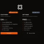 Giao diện trang web Browser Use hiển thị các gói dịch vụ và tùy chọn chi phí
