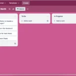 Giao diện Trello hiển thị quá trình tạo bảng quản lý dự án mới