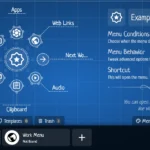 Giao diện trình chỉnh sửa menu Kando mở trong Windows 11