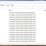 Giao diện ứng dụng Everything trên Windows hiển thị kết quả tìm kiếm file và thư mục nhanh chóng