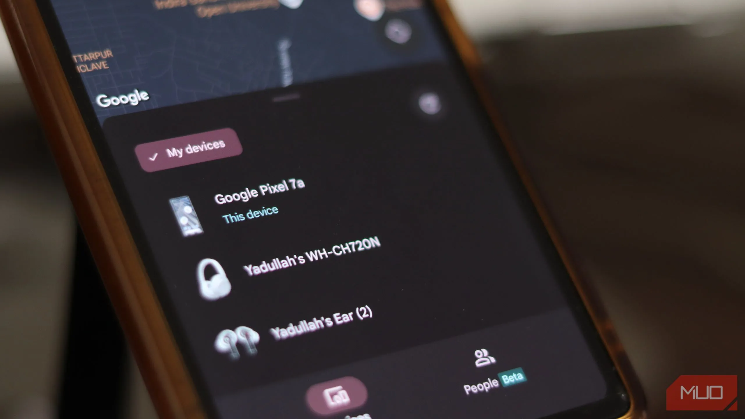Giao diện ứng dụng Find My Device (Tìm thiết bị của tôi) trên Android