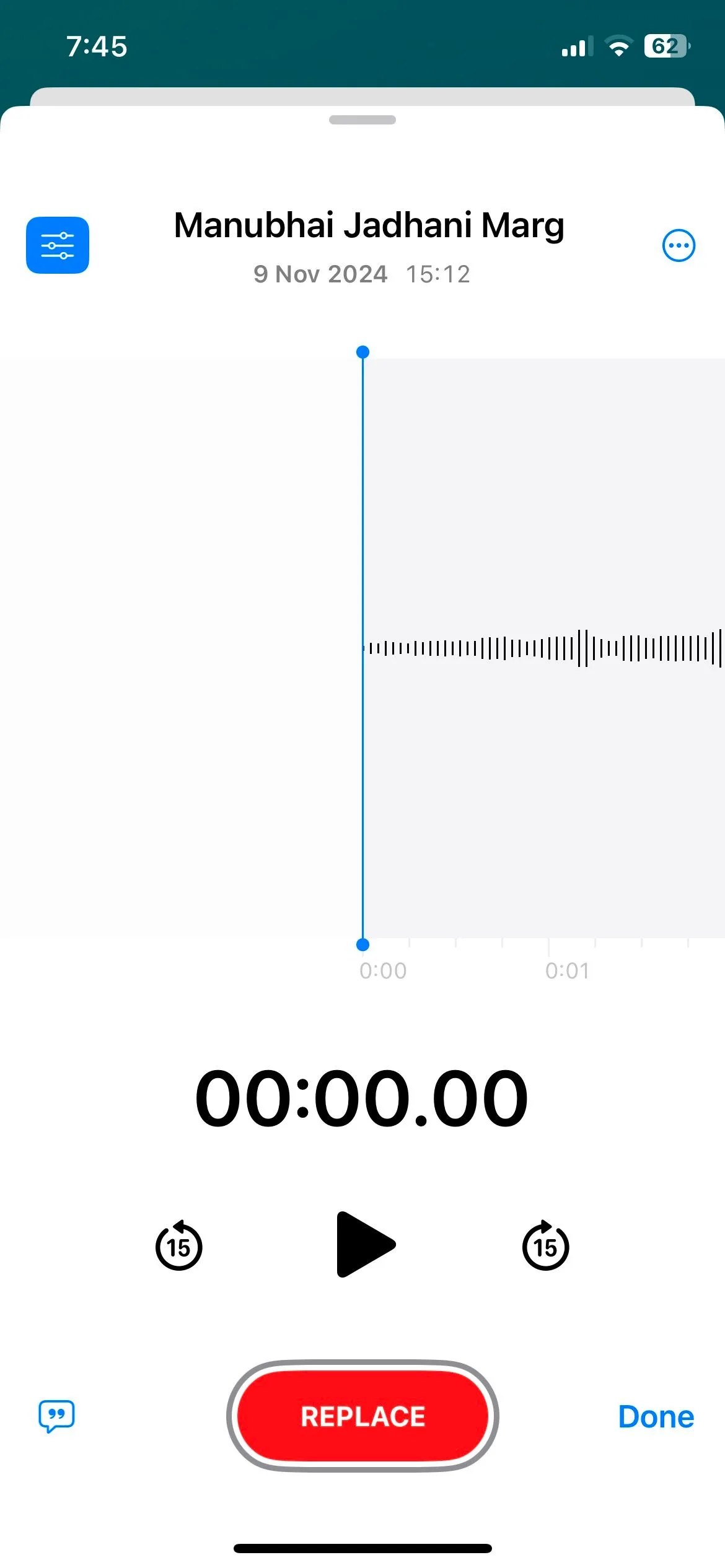 Giao diện ứng dụng Ghi âm trên iPhone hiển thị bản ghi đã lưu