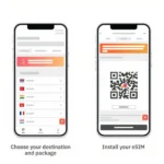 Giao diện website Airalo hiển thị các gói eSIM cho nhiều quốc gia, giúp du khách dễ dàng lựa chọn.
