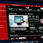 Giao diện Zen Browser hiển thị trang MakeUseOf ở chế độ toàn màn hình, minh họa tốc độ và sự tập trung