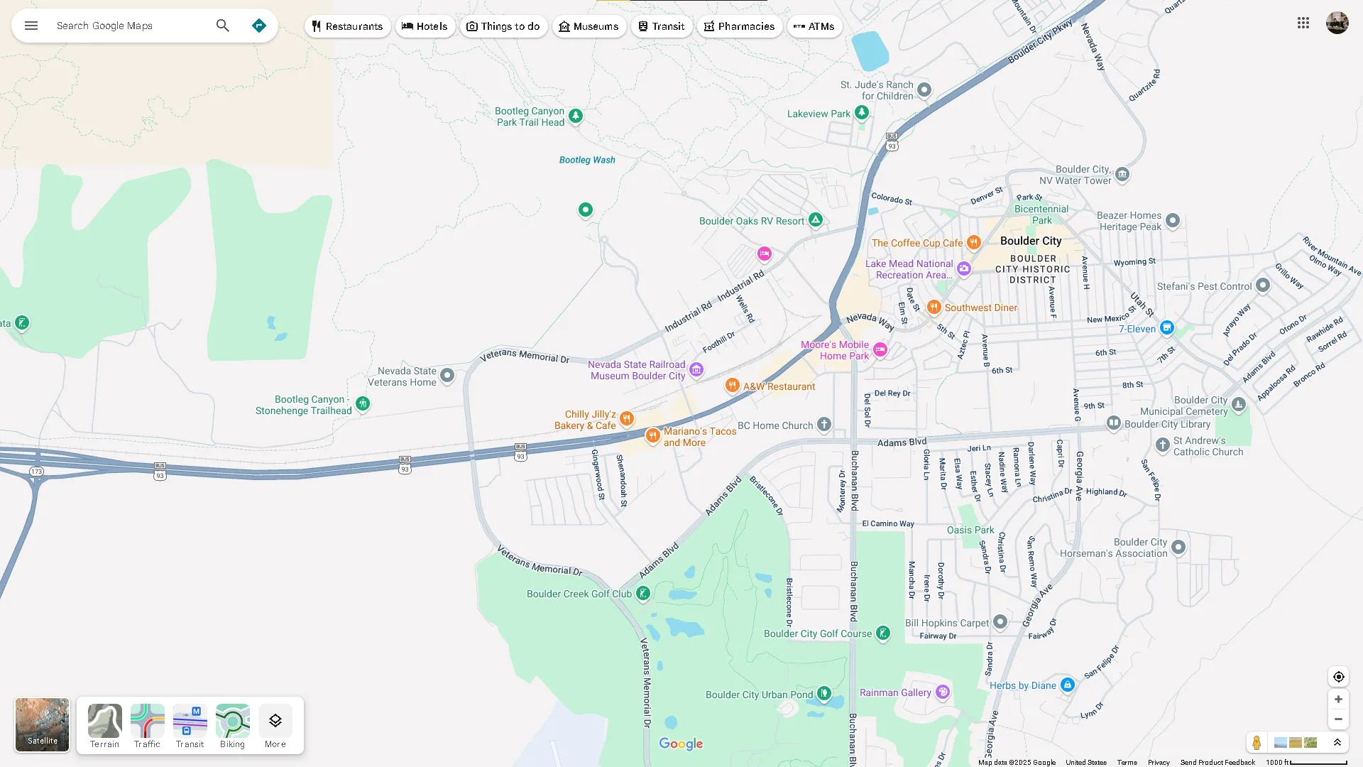 Google Maps địa hình tự nhiên sa mạc công viên bãi biển nước