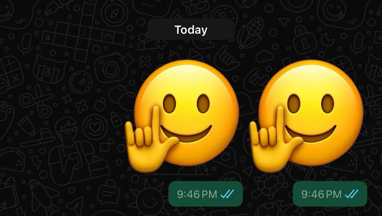 Gửi một Genmoji dưới dạng sticker trên WhatsApp