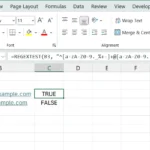 Hàm REGEXTEST trong Excel minh họa khả năng tính toán nâng cao của bảng tính này