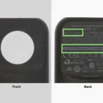 Hình ảnh mặt trước và mặt sau của sạc dự phòng Belkin BoostCharge Pro Fast Wireless Charger 10K, mẫu BPD005 bị thu hồi.