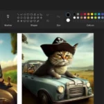 Hình ảnh minh họa tính năng Cocreator trong Paint, một công cụ AI mạnh mẽ trên Copilot+ PC