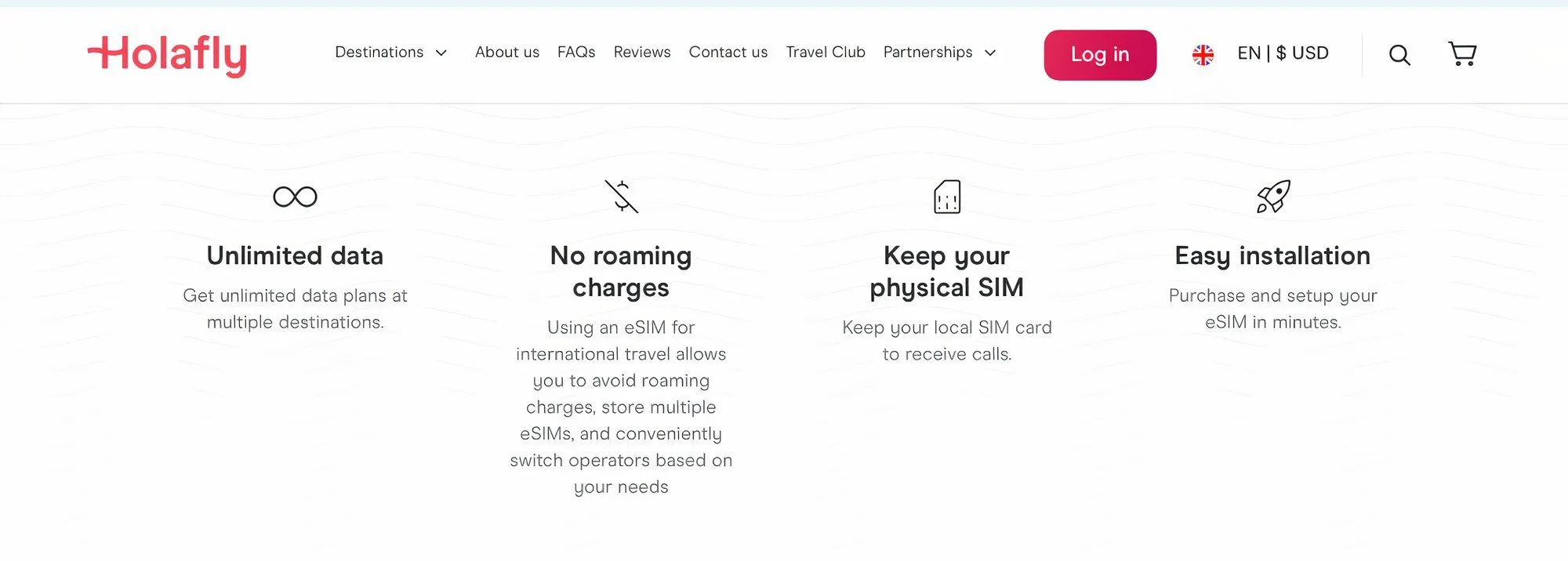 Holafly cung cấp các gói eSIM với tùy chọn data không giới hạn, lý tưởng cho những chuyến đi dài ngày.