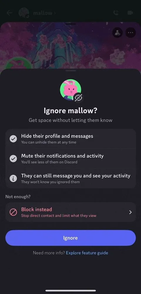Hộp thoại xác nhận trên Discord hỏi người dùng có chắc chắn muốn bỏ qua tài khoản này không