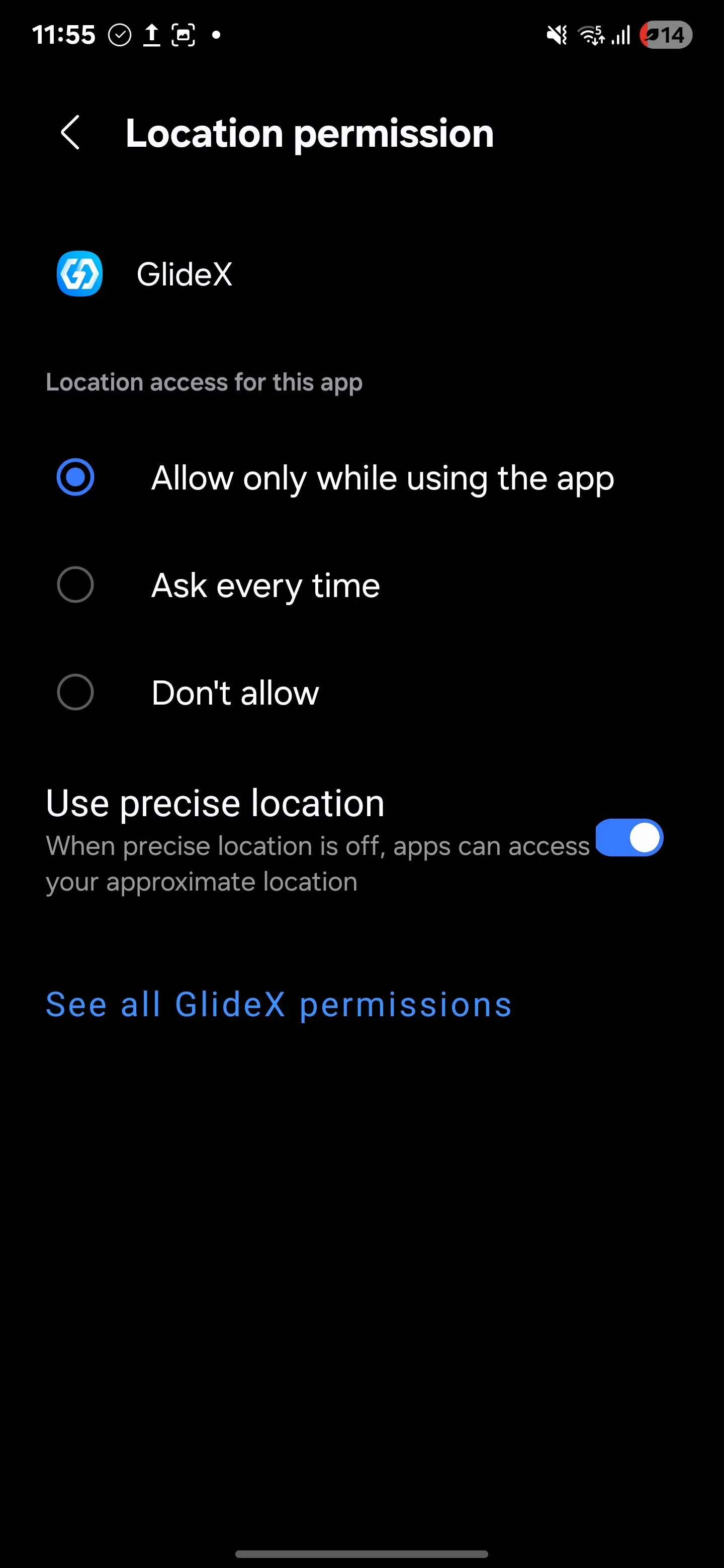 Hướng dẫn tắt tính năng định vị chính xác (Precise Location) cho ứng dụng trên điện thoại Samsung