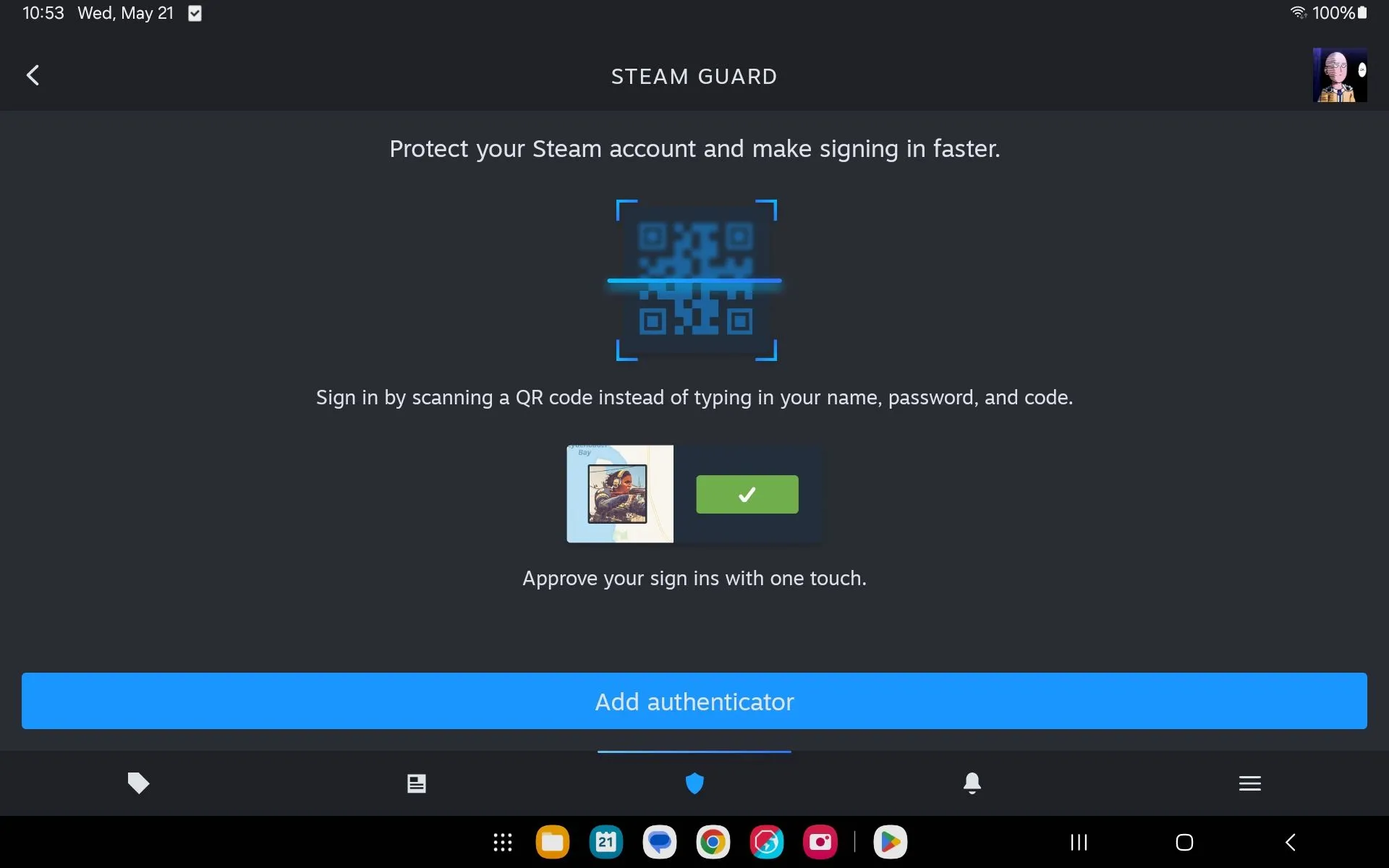 Hướng dẫn thêm trình xác thực Steam Guard trên ứng dụng di động Steam