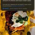iPhone 15 Pro dùng Visual Intelligence ước tính calo món ăn