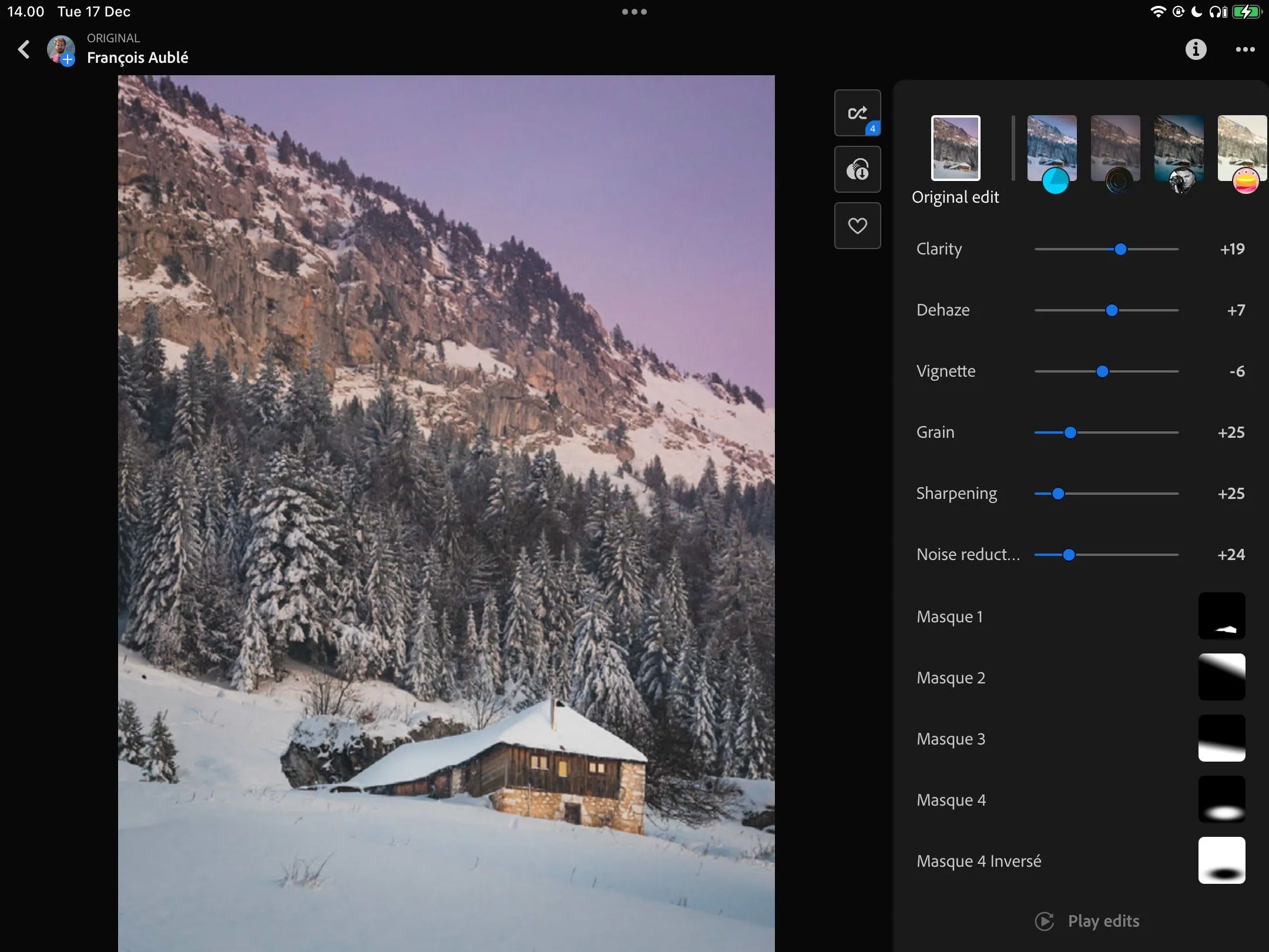 Khám phá các quy trình chỉnh sửa và ảnh mẫu trên ứng dụng Lightroom iPad