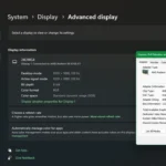 Kiểm tra VRAM trên Windows 11: Màn hình cài đặt hiển thị thông tin adapter đồ họa, làm nổi bật mục "Dedicated Video Memory" (Bộ nhớ video chuyên dụng).