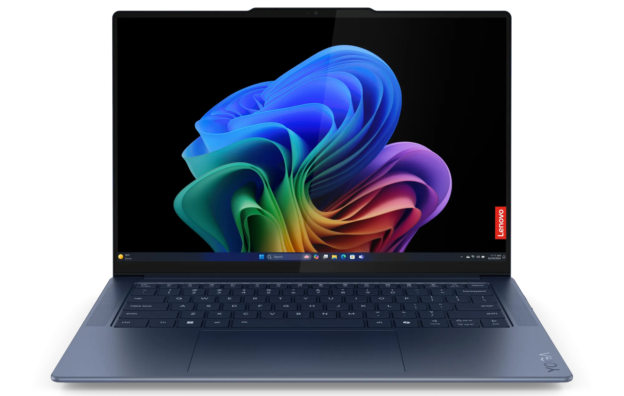 Laptop Lenovo Yoga Slim 7x Gen 9 mỏng nhẹ với màn hình OLED 3K sắc nét.