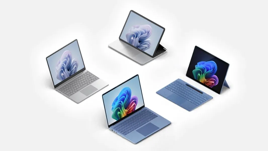 laptop Microsoft Copilot+ Surface và Surface Pro với chip Snapdragon X Elite
