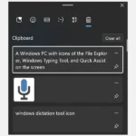 Lịch sử bảng tạm trên Windows 11 hiển thị các mục đã sao chép gần đây