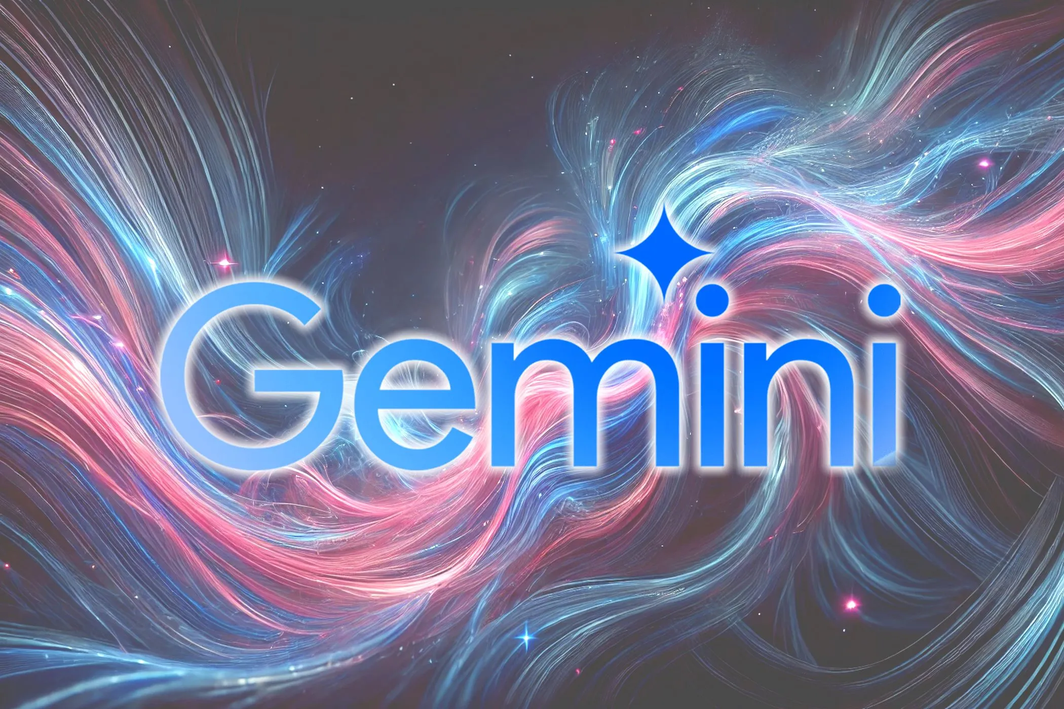 Logo Gemini AI của Google trên nền xanh