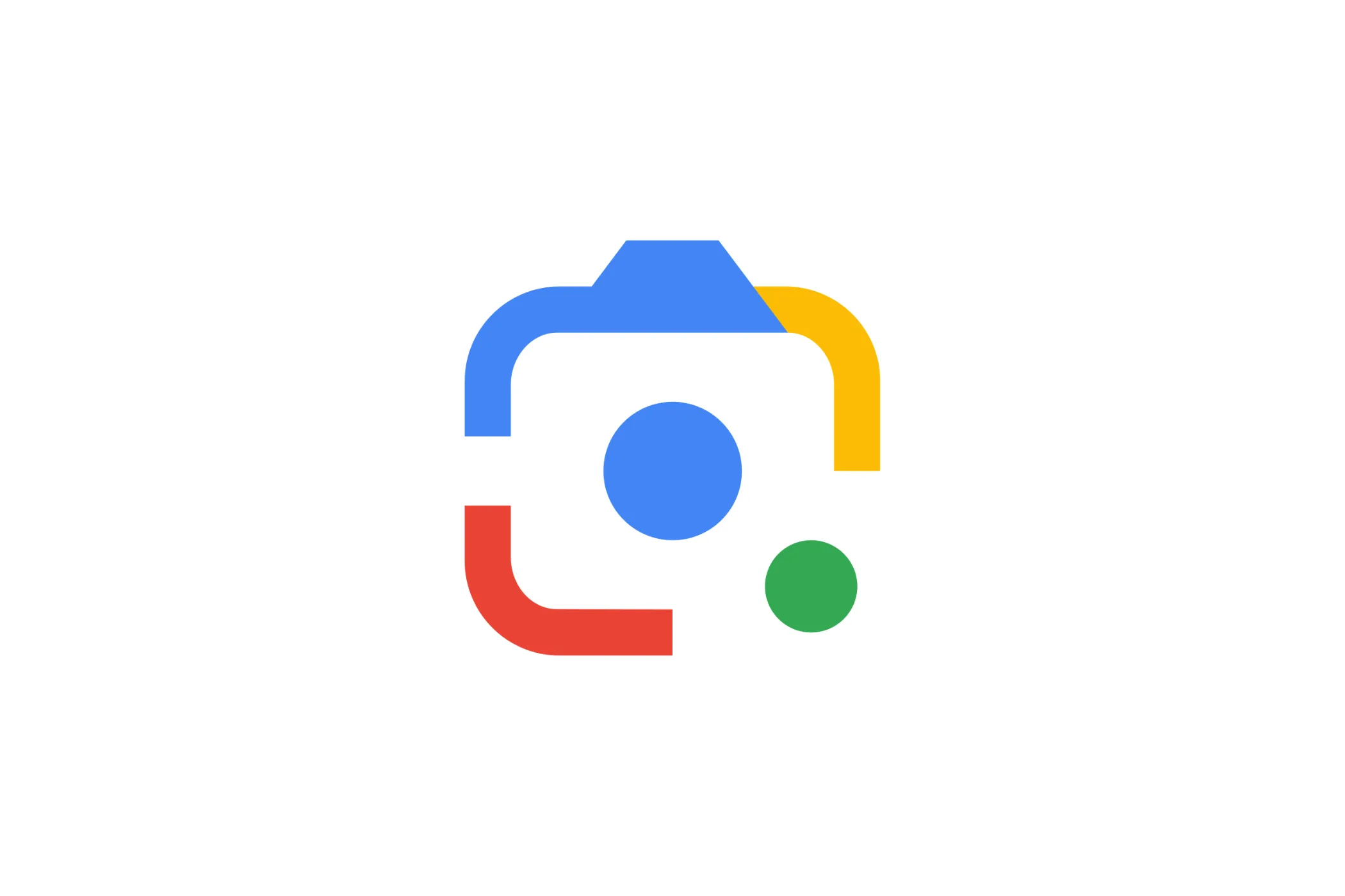 Logo Google Lens trên nền trắng, biểu tượng cho khả năng tìm kiếm hình ảnh và nhận diện vật thể