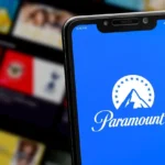 Logo ứng dụng Paramount+ trên màn hình điện thoại thông minh, minh họa cho khả năng người dùng cần đăng ký trực tiếp dịch vụ Paramount khi nội dung này rời YouTube TV.