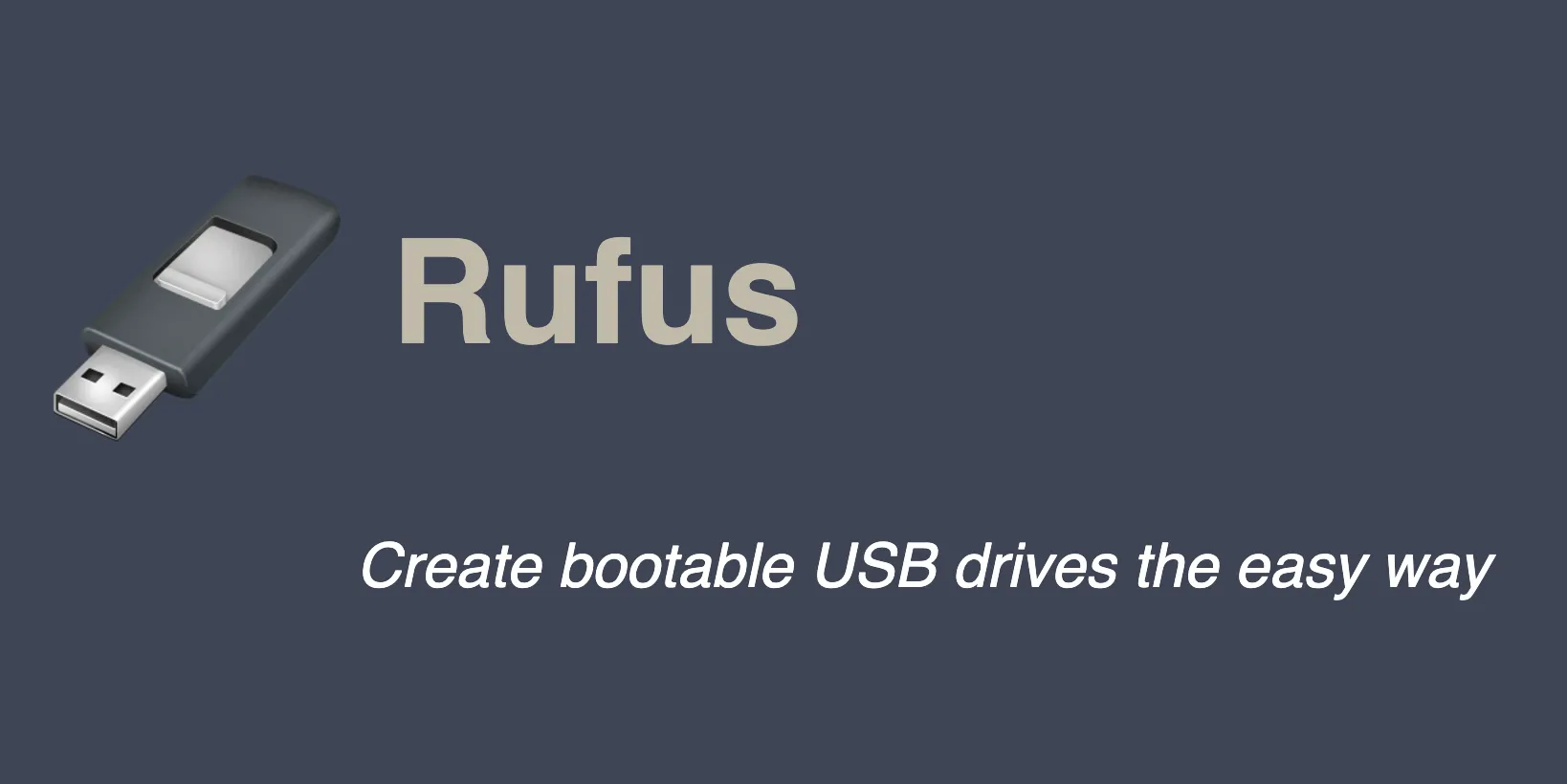 Logo và tên của Rufus, công cụ bên thứ ba phổ biến giúp cài đặt Windows 11 trên các thiết bị không đáp ứng yêu cầu tối thiểu.