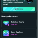 Lợi ích của Super Duolingo: Học không giới hạn trái tim, không quảng cáo, thử thách huyền thoại miễn phí và biểu tượng ứng dụng đặc biệt