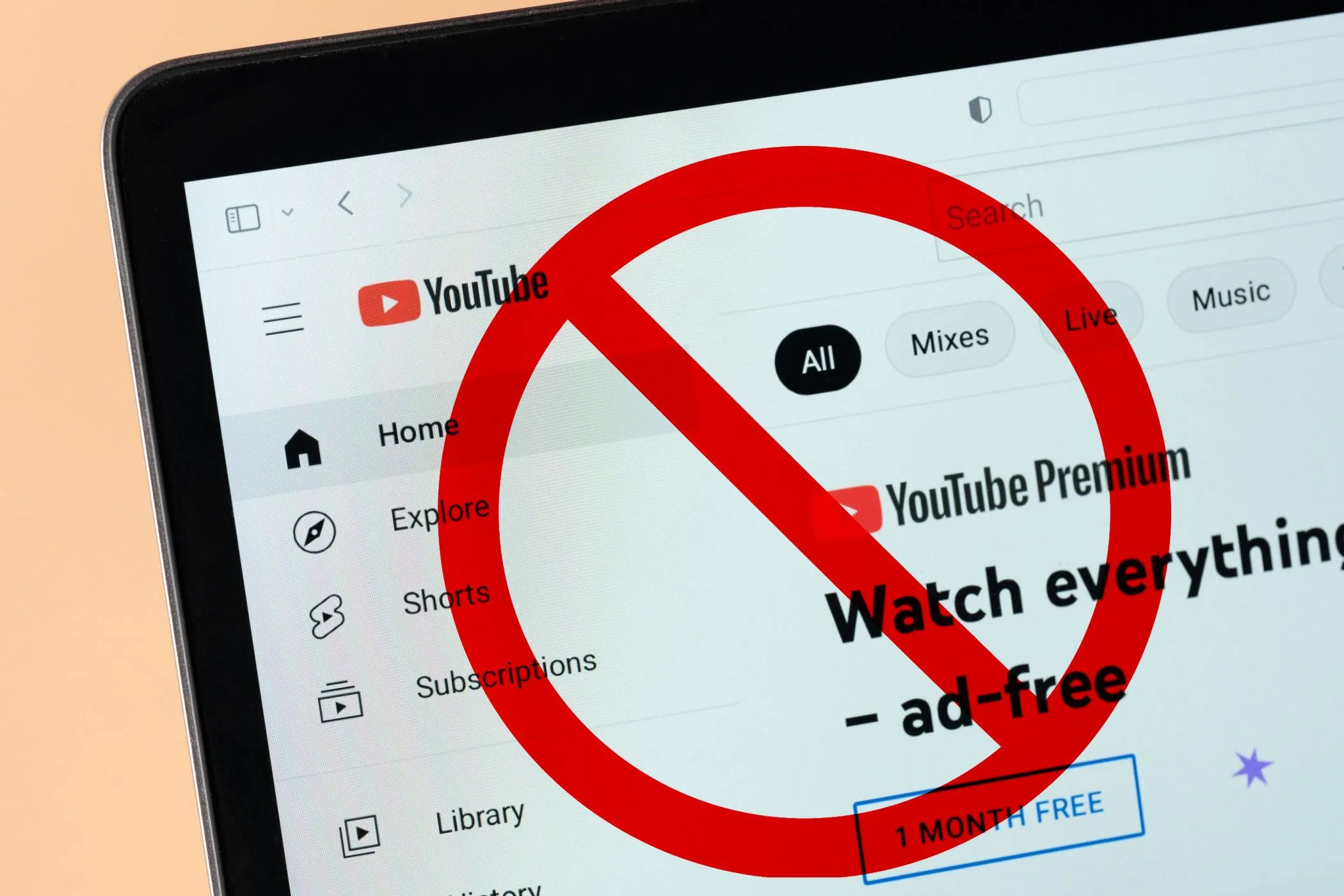 Lỗi thanh toán YouTube Premium khi cố gắng mua bằng VPN từ quốc gia khác
