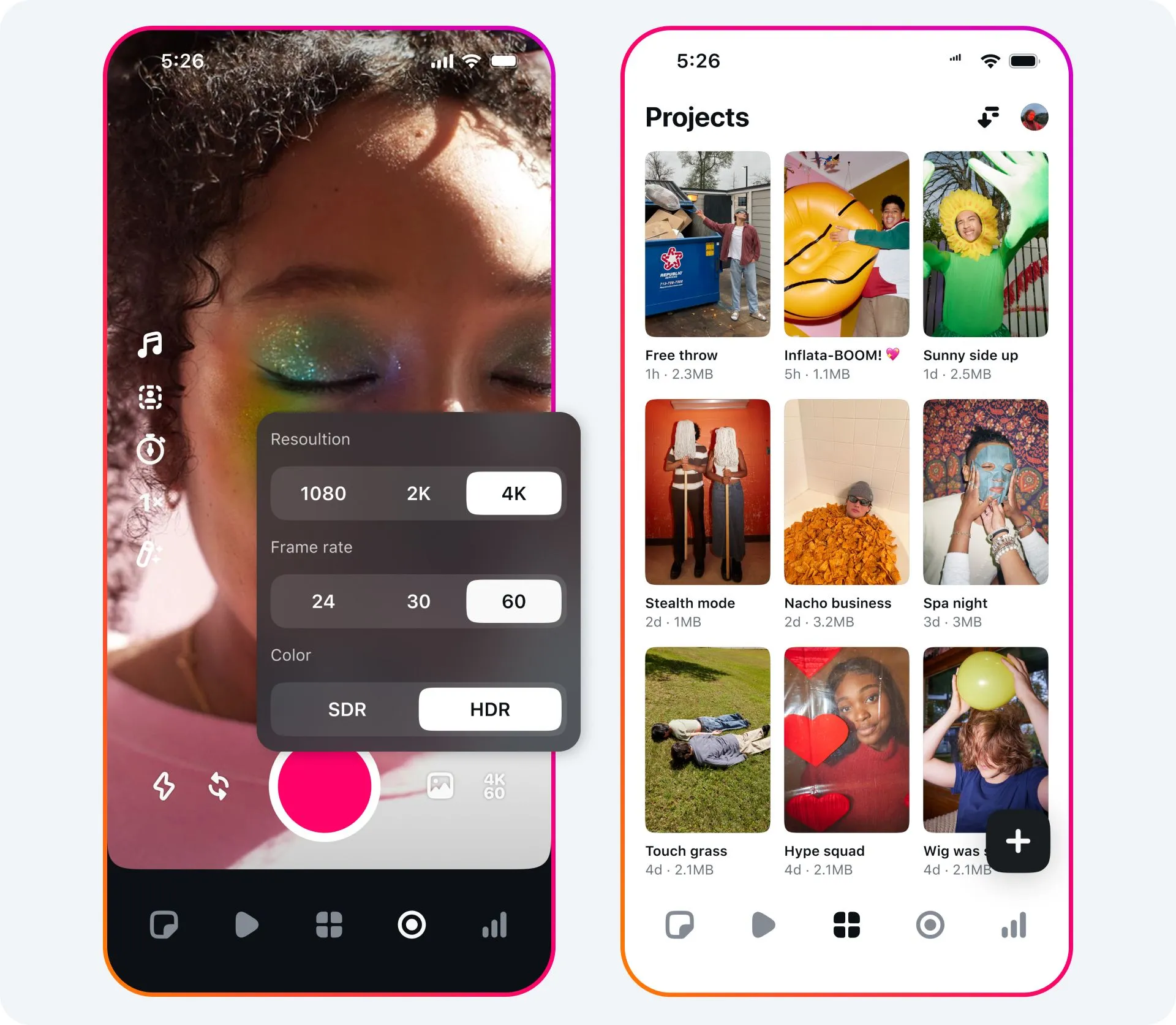 Màn hình giao diện ứng dụng Edits của Meta, hiển thị các công cụ chỉnh sửa video mạnh mẽ và tùy chọn sáng tạo nội dung