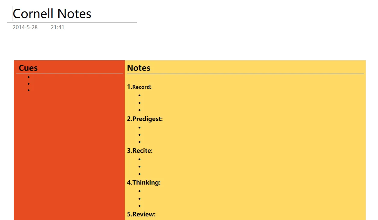 Màn hình hiển thị một template OneNote đã cài đặt từ OneNote Gem