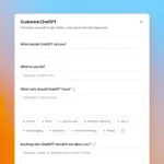 Màn hình tùy chỉnh Custom Instructions của ChatGPT trên phiên bản web, cho phép người dùng thiết lập giọng văn và thông tin cá nhân cho AI.