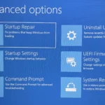 Màn hình Tùy chọn Nâng cao trong Windows để khắc phục sự cố
