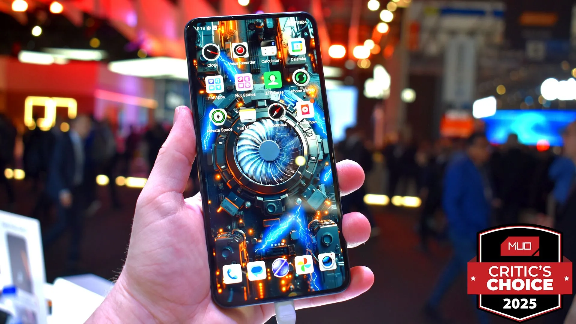 Mặt trước của Nubia Neo 3 GT 5G, smartphone gaming giá rẻ tại MWC 2025.