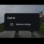 Menu Cast trong ứng dụng Google Photos để chiếu ảnh lên TV