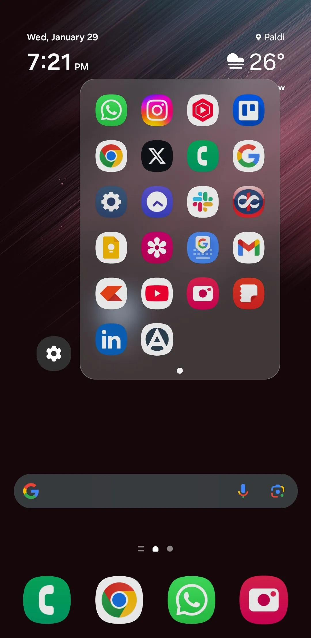 Menu ứng dụng truy cập bằng cử chỉ trên điện thoại Samsung được tùy biến bằng Good Lock