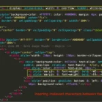 Minh họa mã HTML bị làm giả trong cuộc tấn công Email Salting