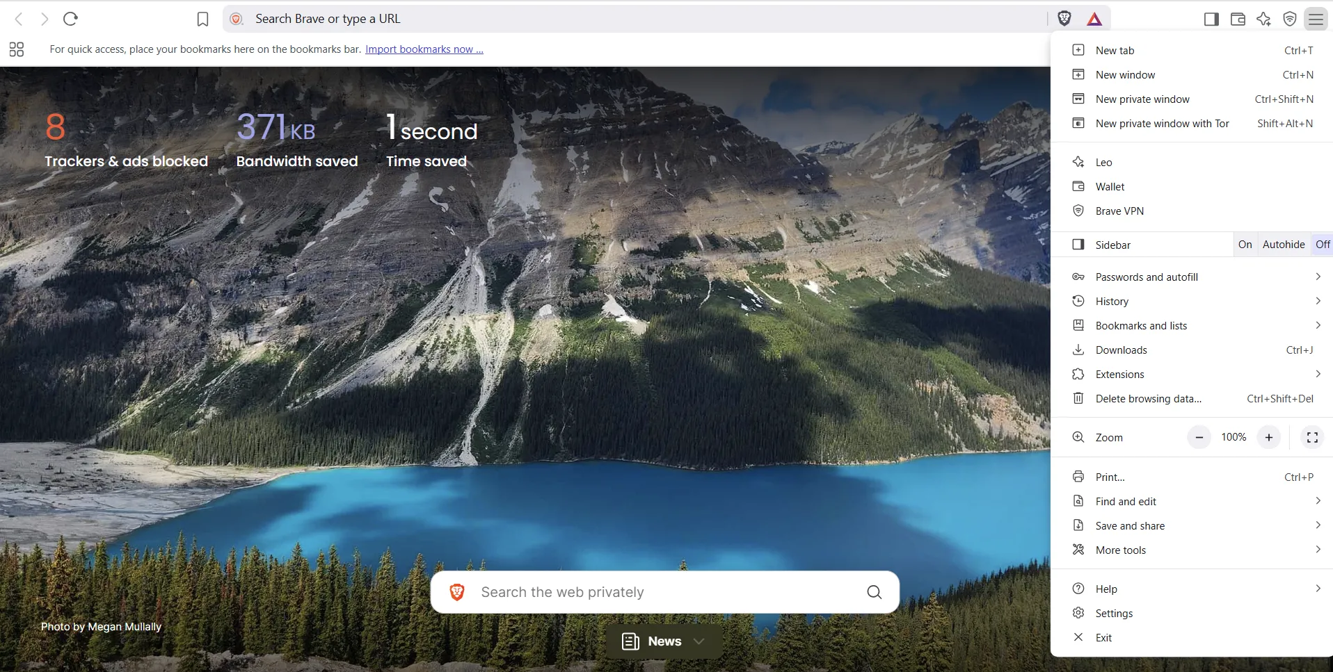 Mở cửa sổ riêng tư với Tor tích hợp trên trình duyệt Brave