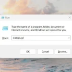 Mở Internet Options bằng lệnh Run trên Windows 11