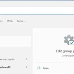Mở Local Group Policy Editor bằng công cụ tìm kiếm Windows 11