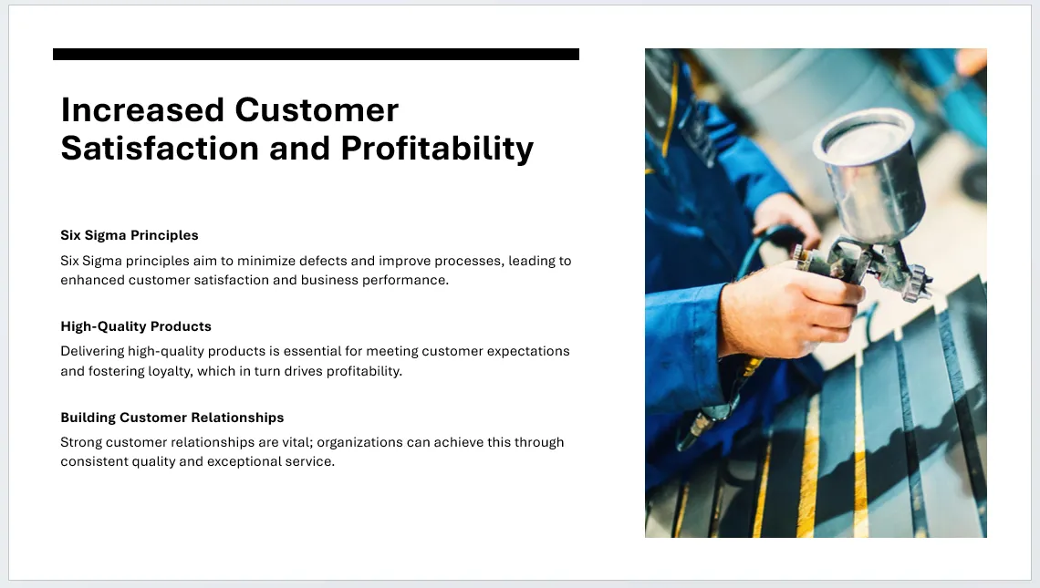 Một slide PowerPoint được thiết kế tự động bởi Copilot.