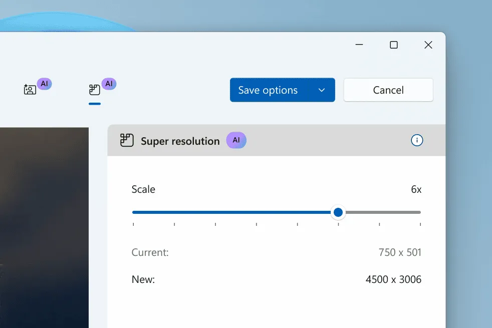 Nâng cấp chất lượng ảnh bằng tính năng Super resolution trong ứng dụng Photos của Windows 11
