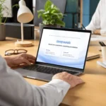 Người dùng tìm hiểu về DeepSeek trên MacBook Pro, minh họa rủi ro bảo mật ứng dụng AI