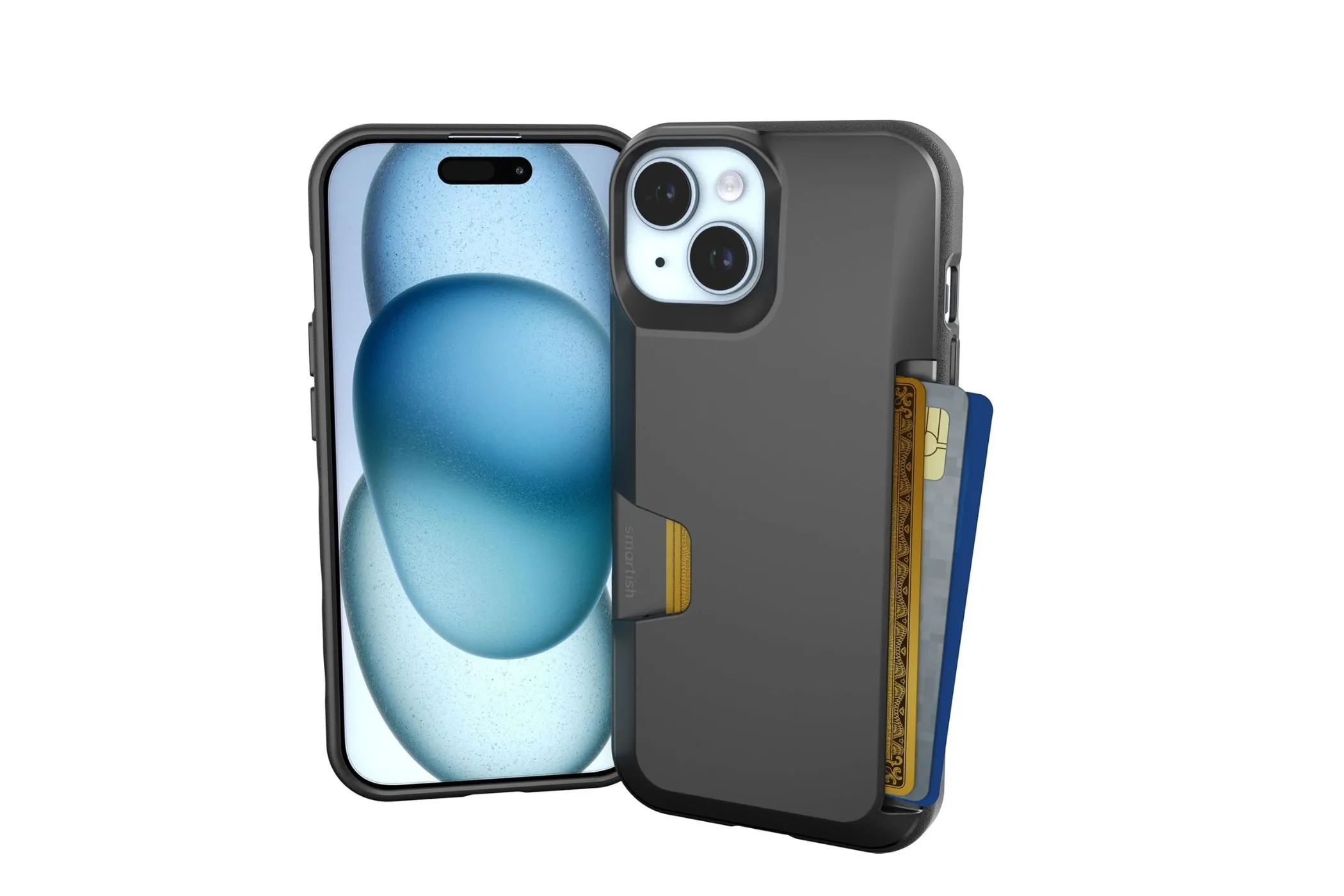 Ốp lưng Smartish Wallet Slayer Vol. 1 chuyên dụng cho iPhone 15, tích hợp ngăn đựng thẻ tiện lợi.