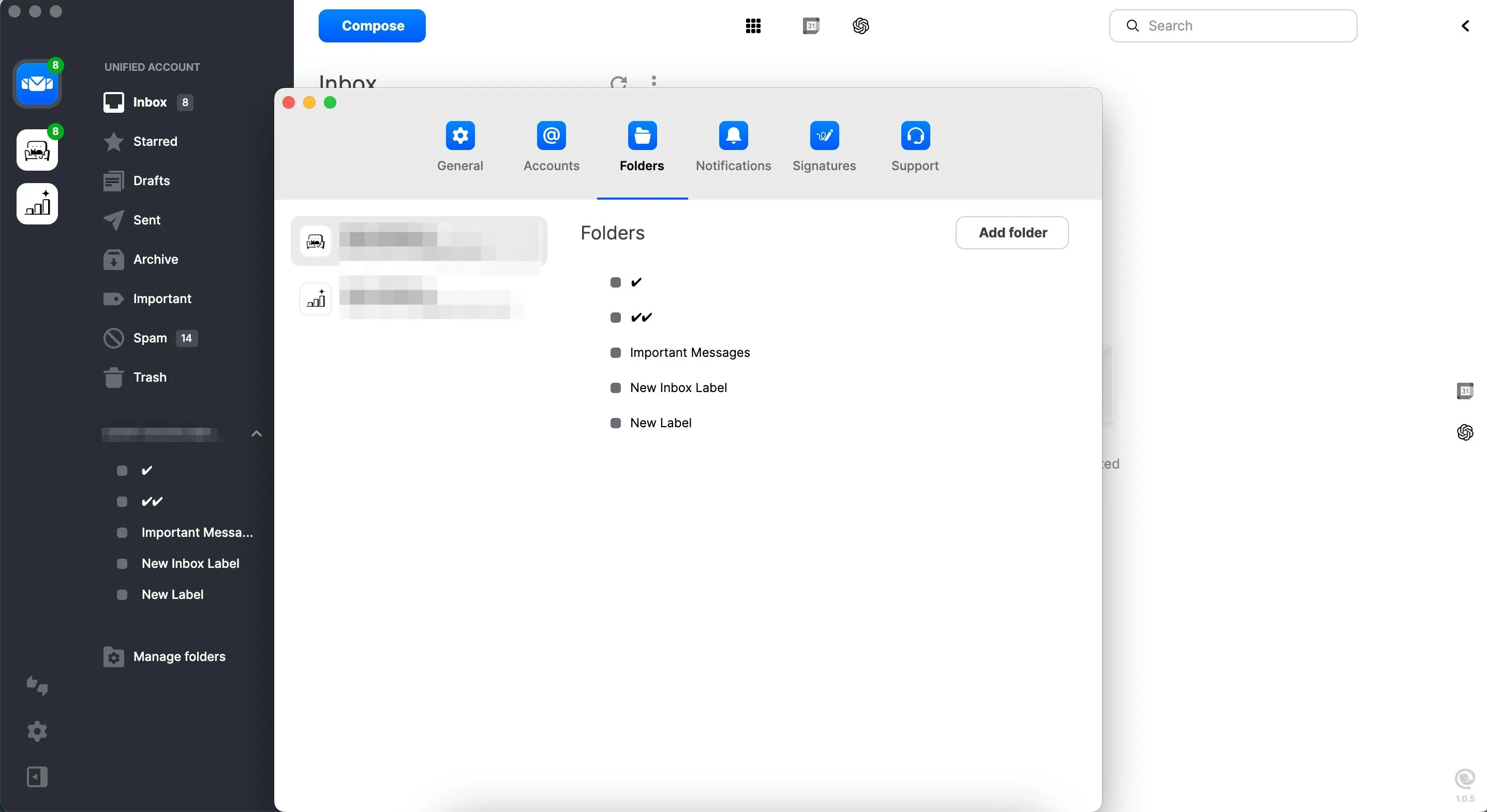Quản lý thư mục và nhãn trong ứng dụng Mailbird để tối ưu tổ chức email