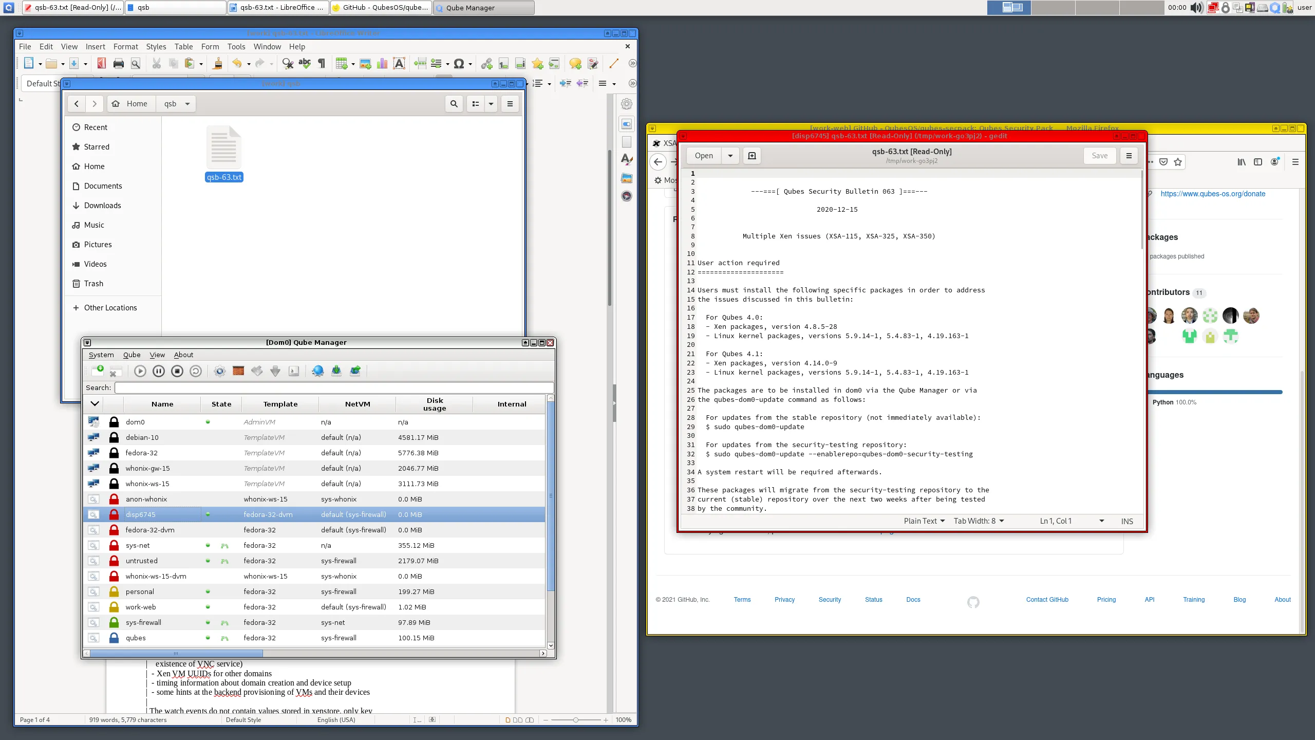 Qubes OS phân vùng ứng dụng và dịch vụ để tăng cường bảo mật