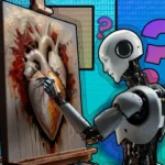 robot vẽ trái tim con người có dấu hỏi
