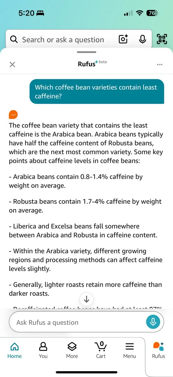 Rufus giải thích sự khác biệt giữa cà phê Robusta và Arabica